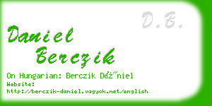 daniel berczik business card